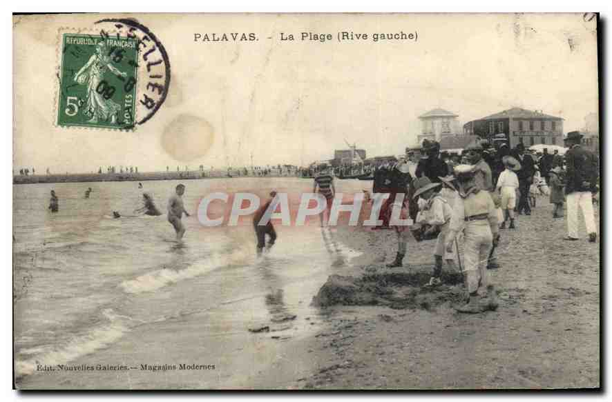 CPA PALAVAS La plage Rive gauche