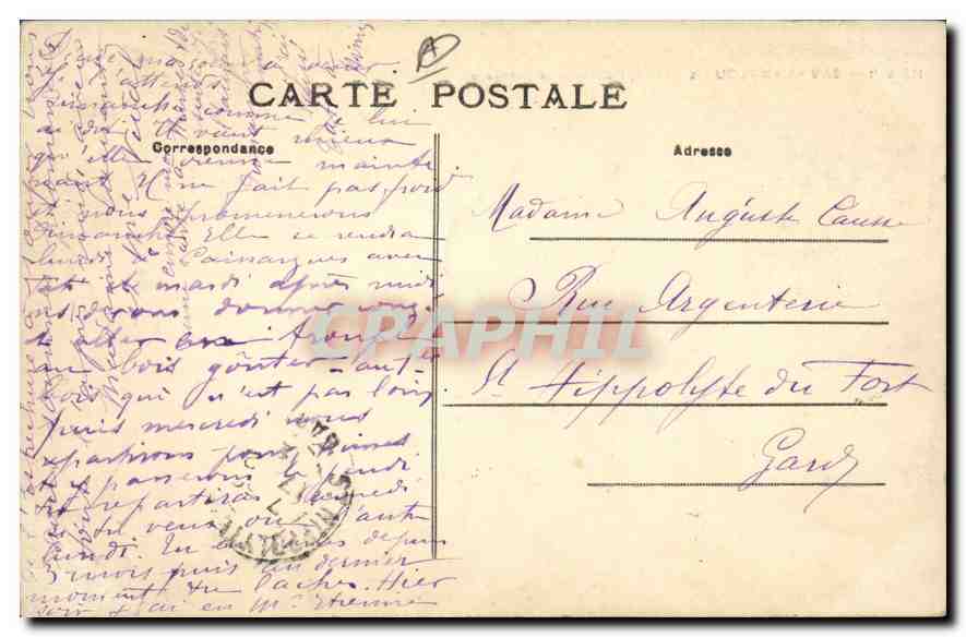 LAMALOU-les-BAINS — Route de la Vernière — éditeur Lamalou-les-Bains, n° 249 — Verso