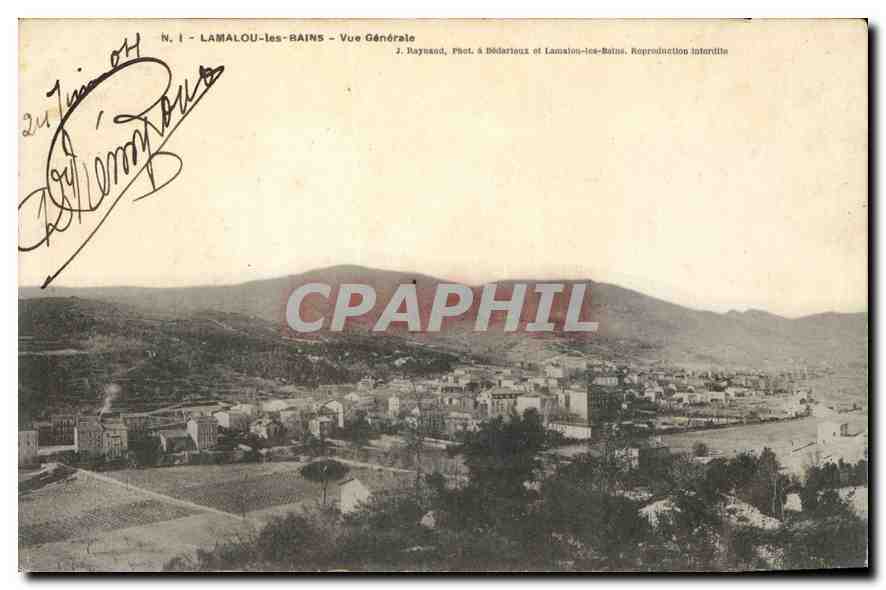 CPA LAMALOU les RAINS Vue Generale