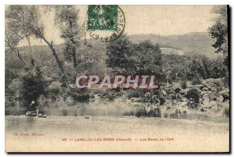 CPA LAMALOU LES BAINS Herault Les Bors de l'Orb