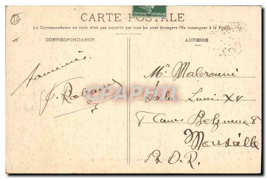 CPA LAMALOU LES BAINS Herault Les Bors de l'Orb — Rückseite
