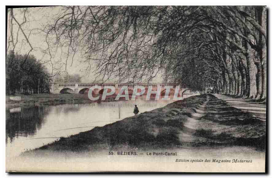 CPA BEZIERS Le Pont Canal