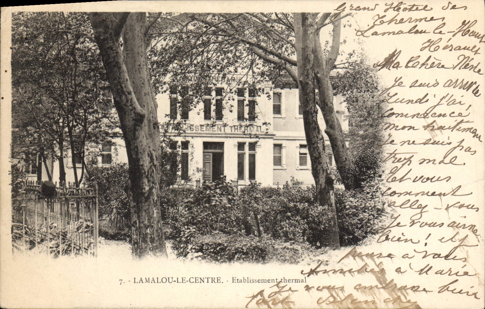 CPA LAMALOU LE CENTRE Etablissement thermal