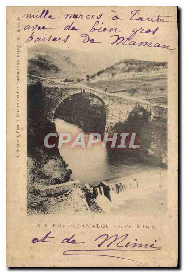 CPA Environ de LAMALOU Le pont du Diable