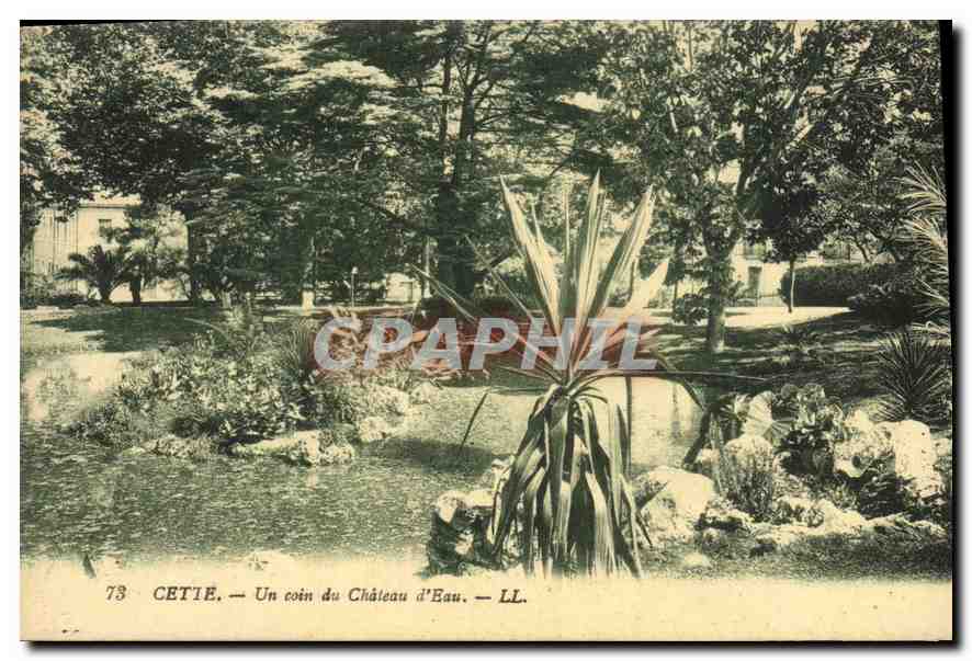 CPA CETE Un coin du Chateau d'eau