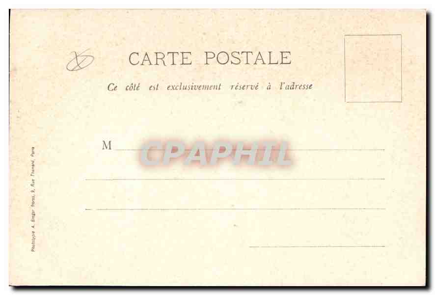 CPA SAINT PONS AVENUE DE LA GARE — Rückseite