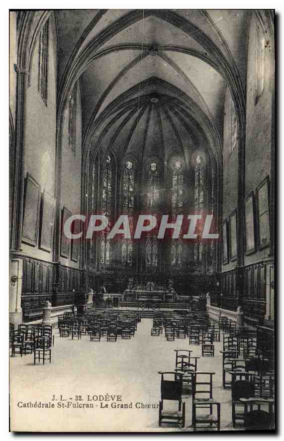 CPA LODEVE Cathedrale St Fulcran Le Grand Choeur