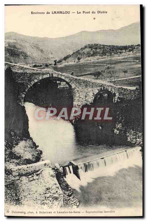 CPA Environs de LAMALOU Le Pont du Diable