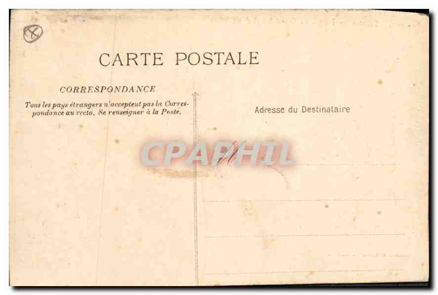 CPA Palavas les Flots Le Grand Hotel el les Villas — Back