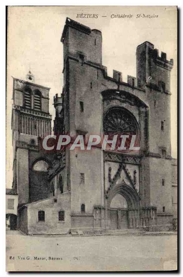 CPA BEZIERS Cathedrale St Nazaire