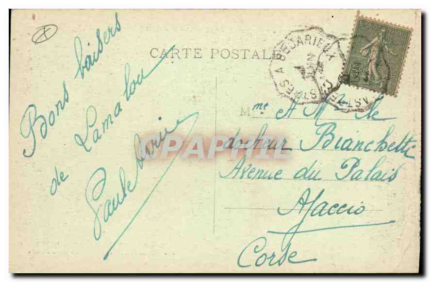 Lamalou-les-Bains — Etablissement Thermal, une Plaçière de Dames — éditeur CPAPHIL, n°299 — Back
