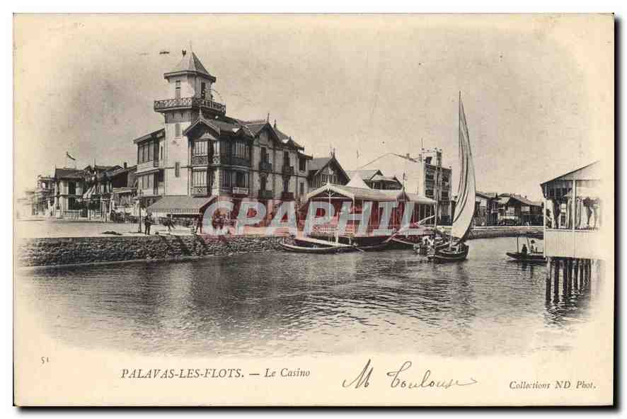 CPA PALAVAS LES FLOTS Le Casino