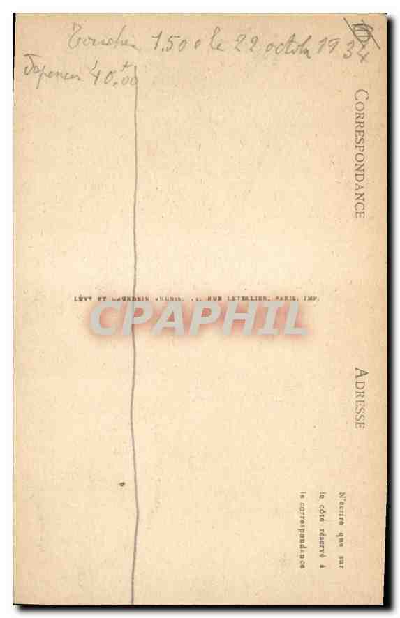 CPA PALAVAS les FLOTS La plege — Back