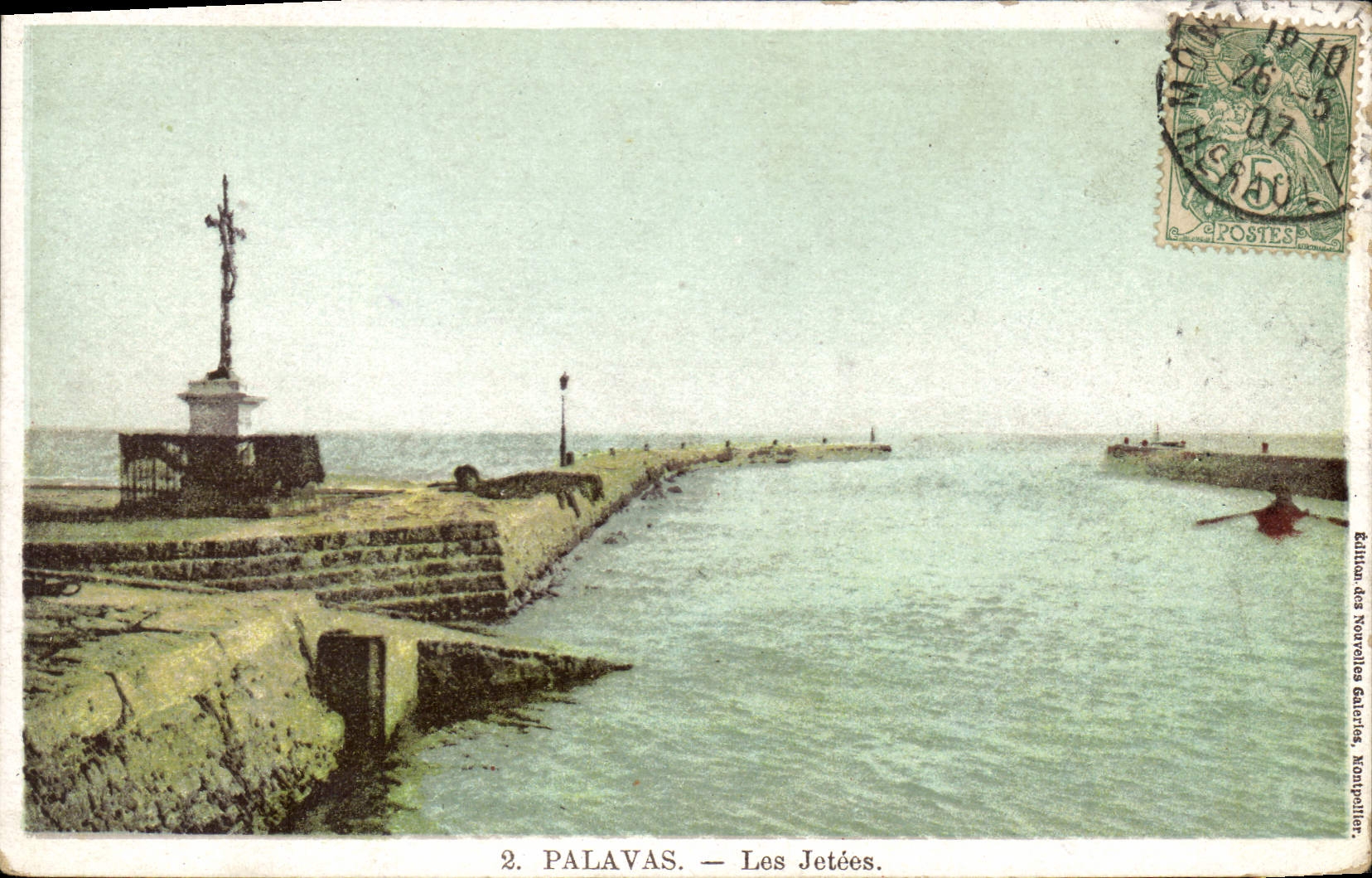Palavas — Les Jetées — Édition des Nouvelles Galeries, Nompollier