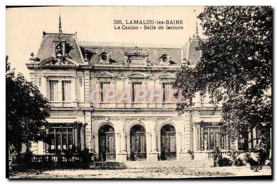 CPA LAMALOU les BAINS Le Casino Salle de lecture