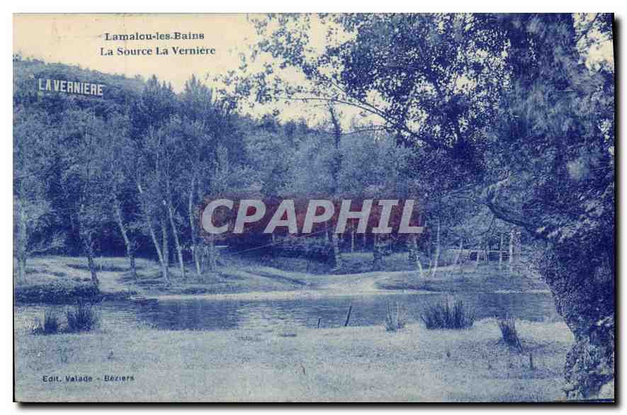Lamalou-les-Bains — La Source La Vernière — Edit. Valade - Béziers