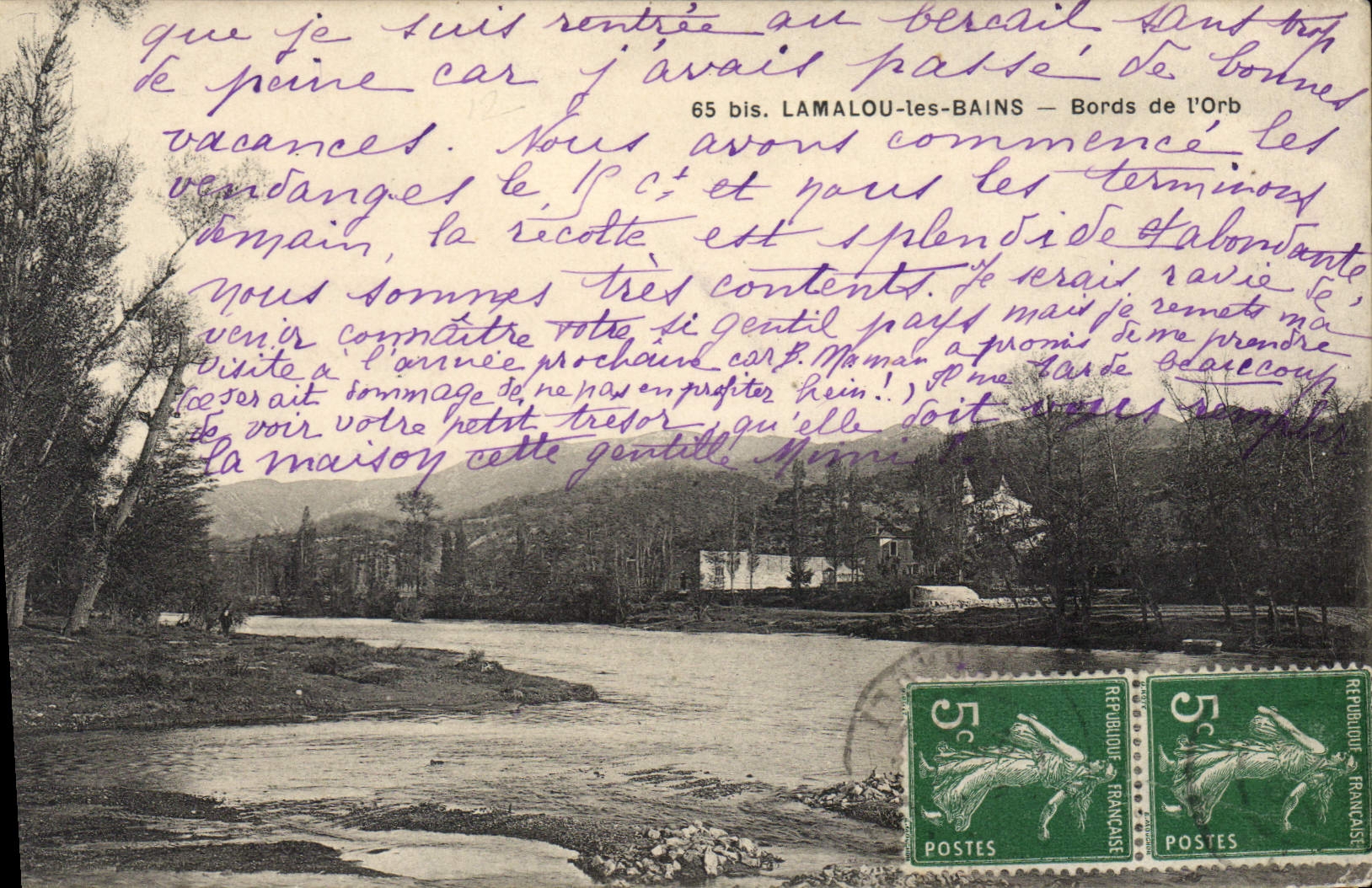 LAMALOU-LES-BAINS — Bords de l'Orb — 65 bis