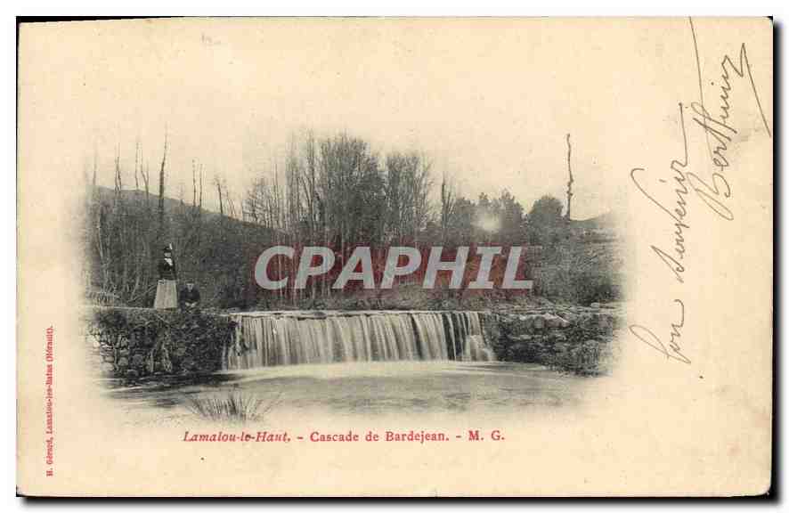 Lamalou-le-Haut — Cascade de Bardejean — H. Gérard, Lamalou-le-Haut (Olrénaut)