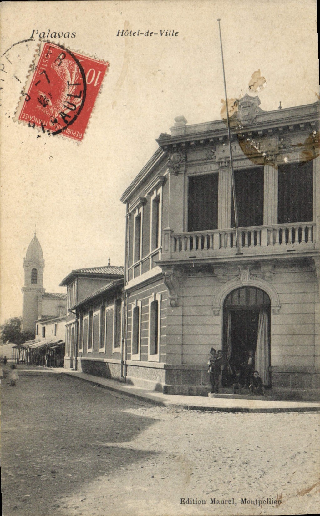 CPA Palavas Hotel de Ville