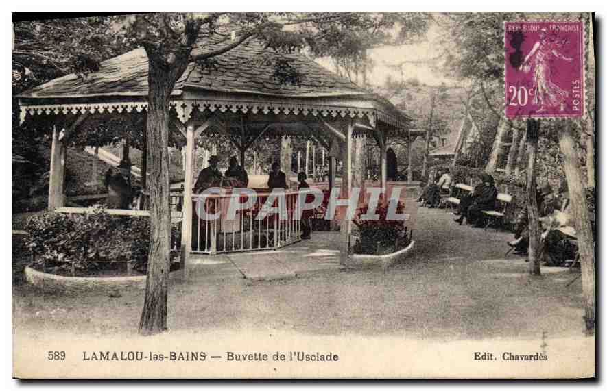 CPA LAMALOU les BAINS Buvette de I'Uselade