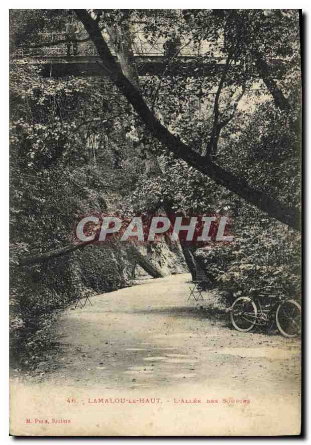 CPA LAMALOU LE HAUT L'ALLEE DES SOUPIES 
