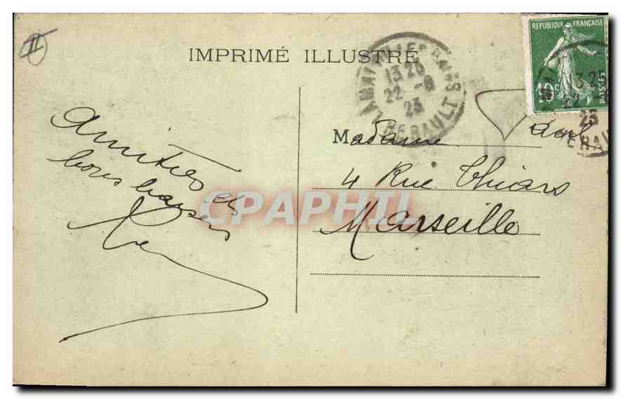 Lamalou-les-Bains — Das Casino — Imprimé Illustré n°292 — Rückseite