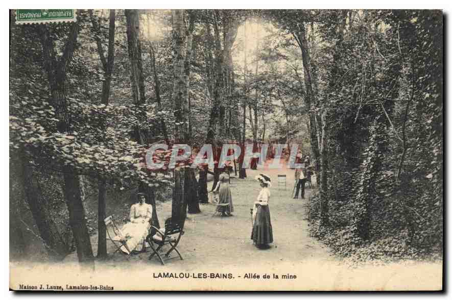 CPA LAMALOU LES BAINS Allee de la mine