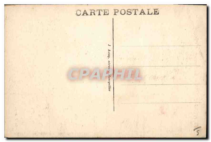 CPA MONTPELLIER Le Fontaine des Trois Graces — Back