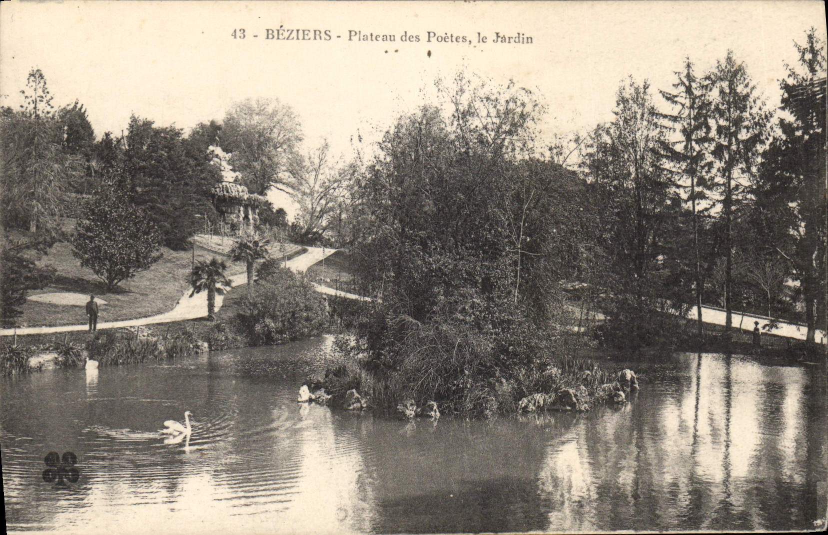 Béziers - Plateau des Poètes, le Jardin — éditeur inconnu, n° 43