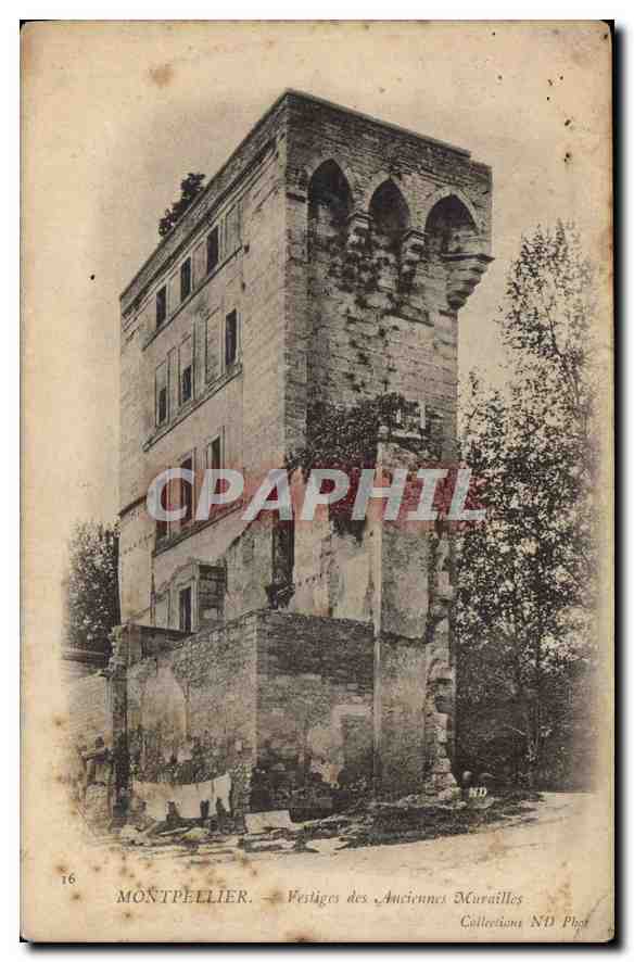CPA MONTPELLIER Vestiges des Anciennes Murailles