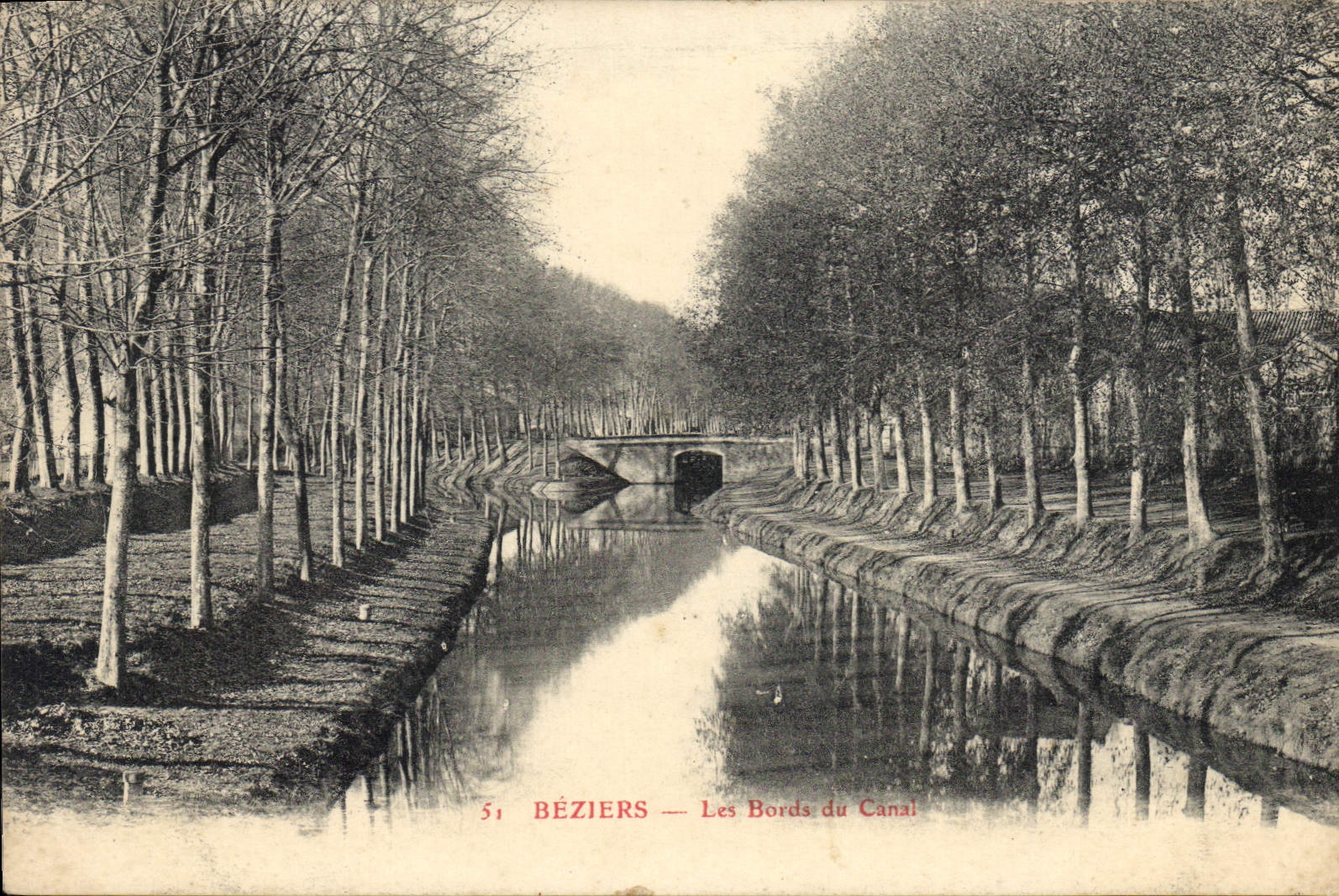 Béziers — Les Bords du Canal — Éditeur non identifié, n° de série 51