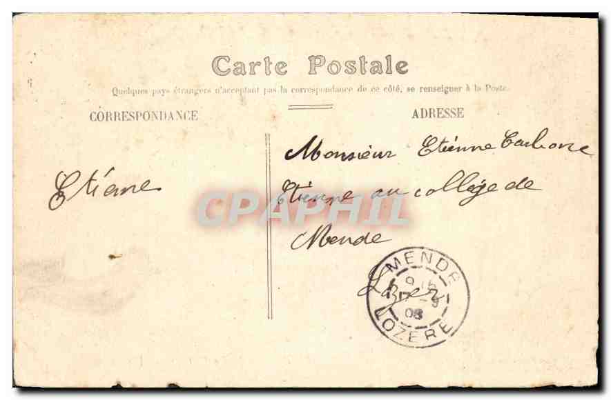 CPA PALAVAS les FLOTS Rive gauche — Back
