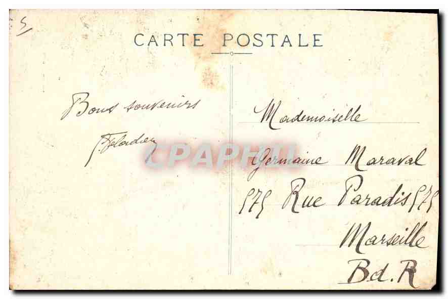 CPA MONTPELLIER Fontaine des Trois Graces — Back