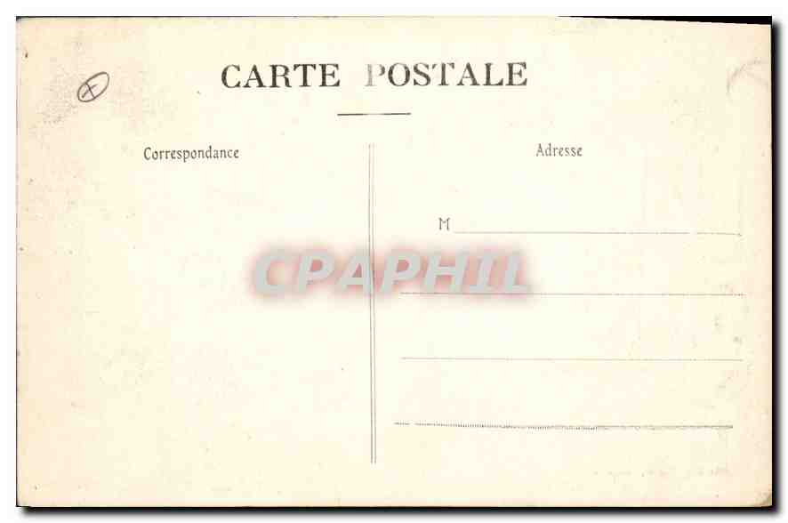 CPA MONTPELLIER Square de la Gare de Palavas — Rückseite