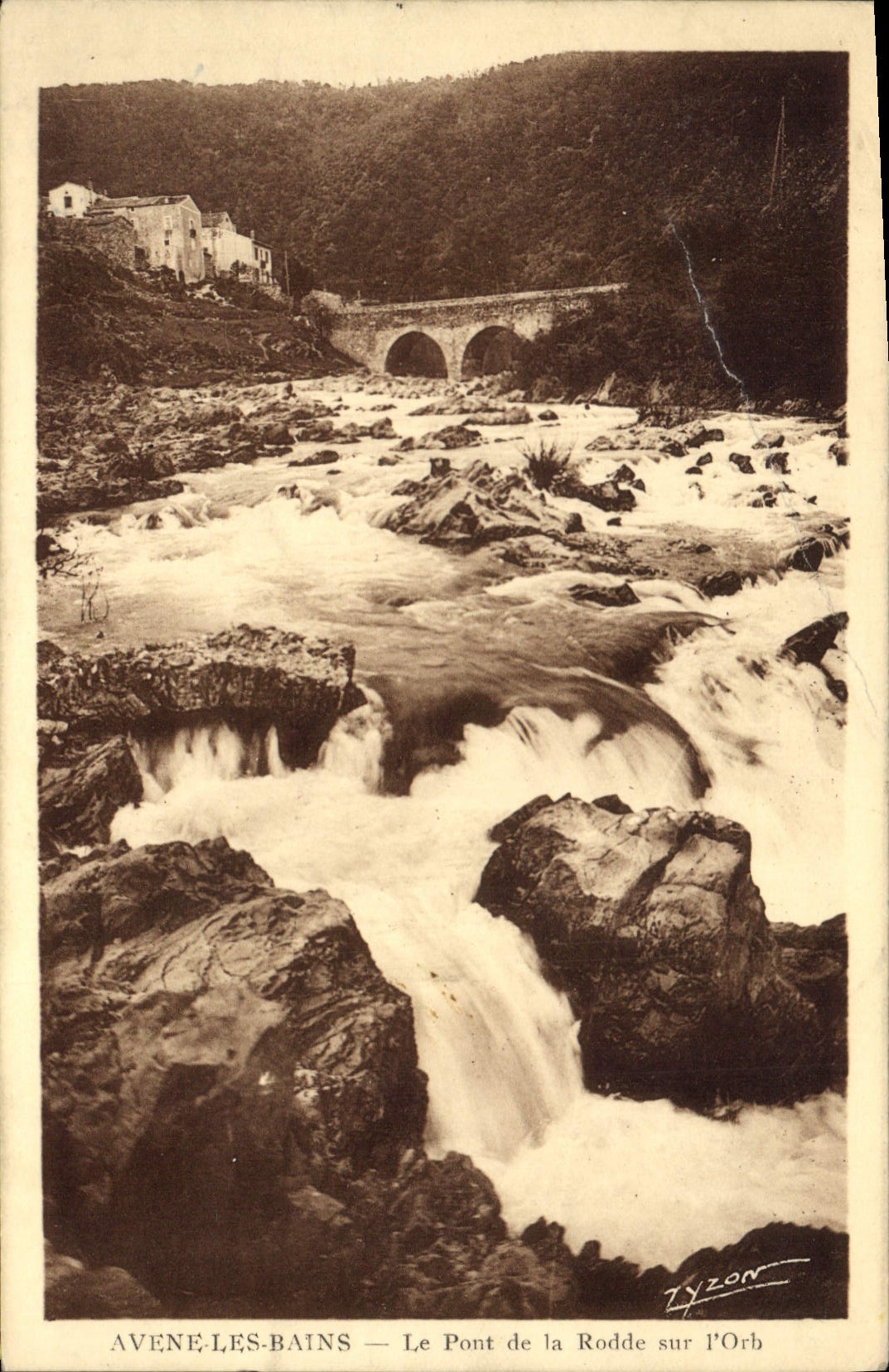 CPA AVENE LES BAINS Le Pont de la Rodde sur I'Orb