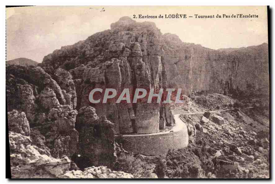 CPA Environs de LODEVE Tournant du Pasde I'escalette