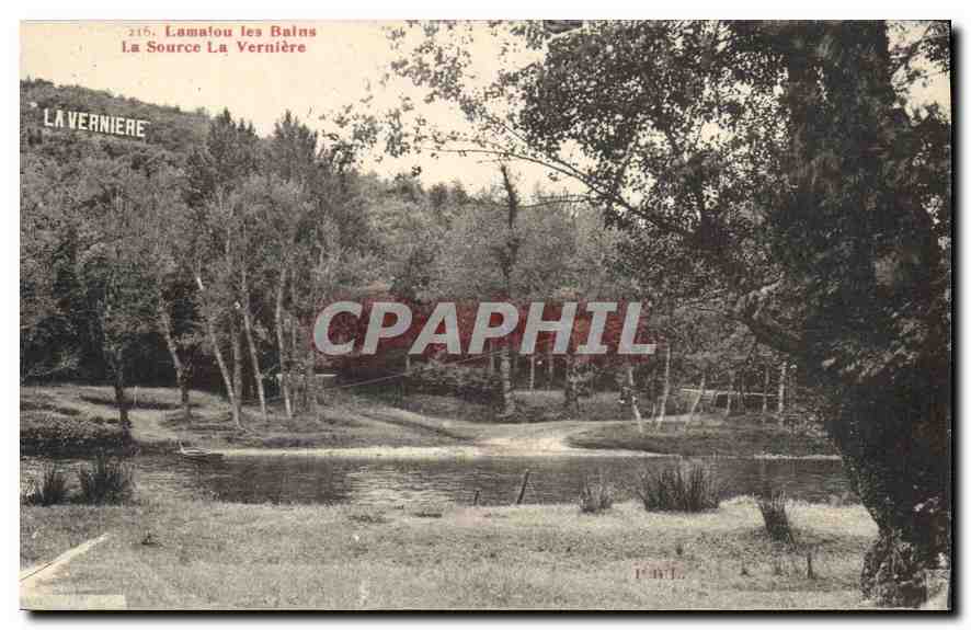 CPA Lamalou les Bains La Source La Verniere