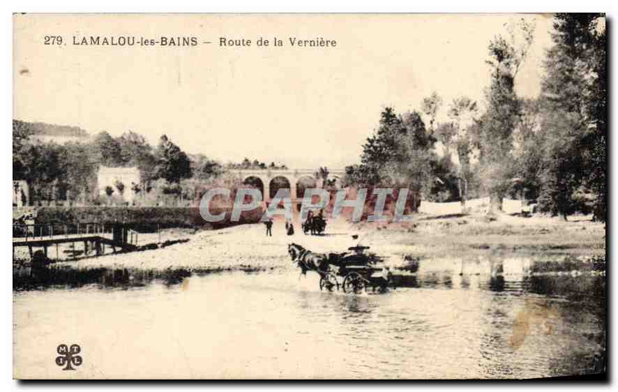 CPA LAMALOU les BAINS Route de la Verniere