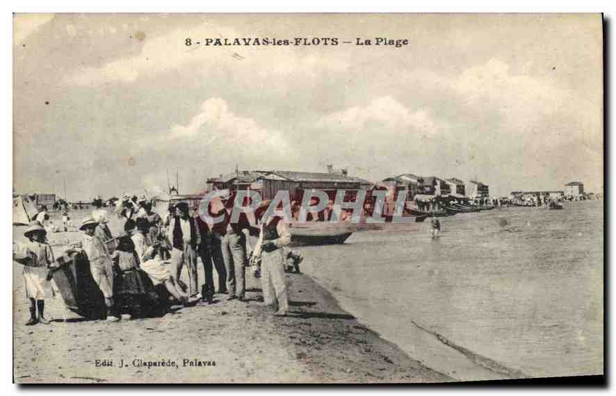 CPA PALAVAS les FLOTS La Plage