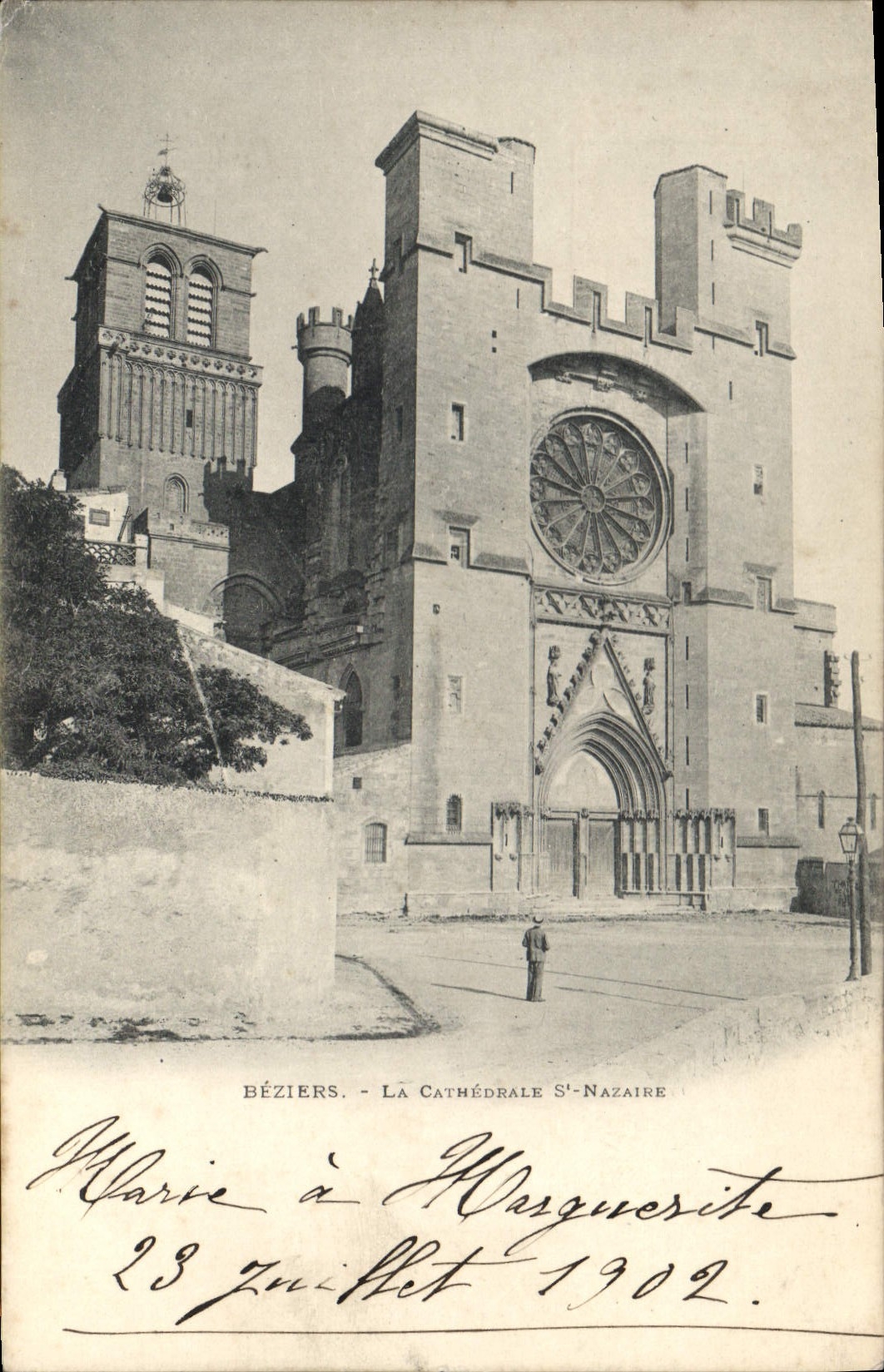 CPA BEZIERS LA CATHEDRALE St NAZAIEU