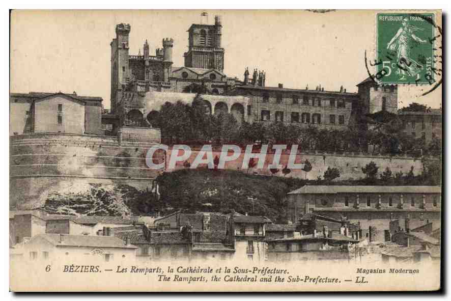 Béziers — The Walls, the Cathedral and the Sub-Prefecture — Magasins Modernos, No. 6
