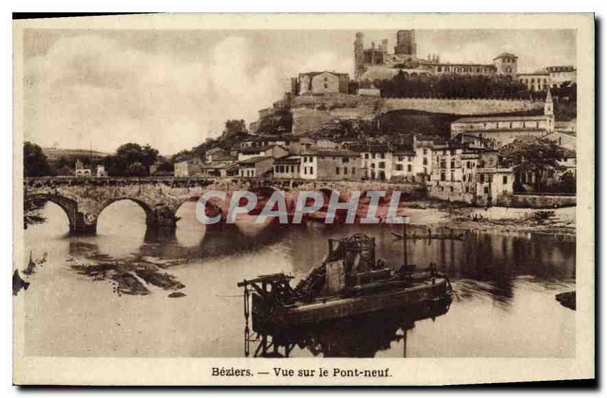 CPA Beziers Vue sur le Pont neuf