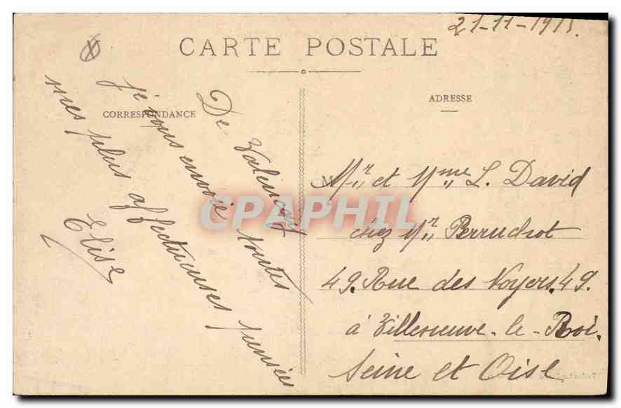 CPA BEZIERS Vue a vol d'oiseau — Rückseite