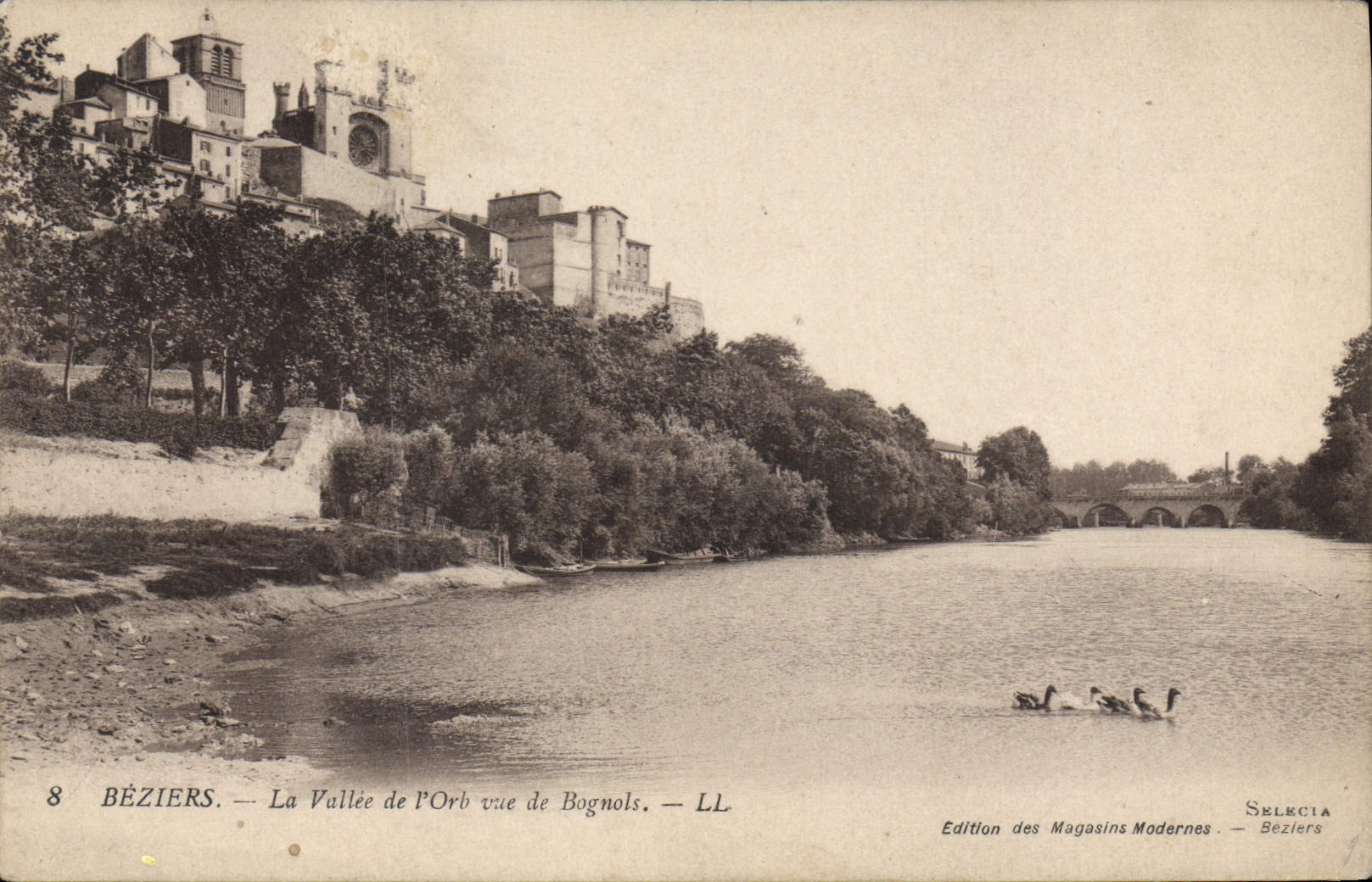 CPA BEZIERS La Vallee de l'Orb vue de Bognols