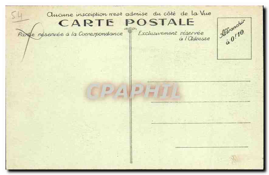 CPA NANACY La Gare Saint Jean — Rückseite