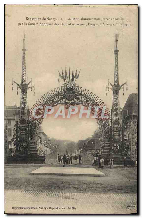 CPA NANCY Exposition La porte monumentale 