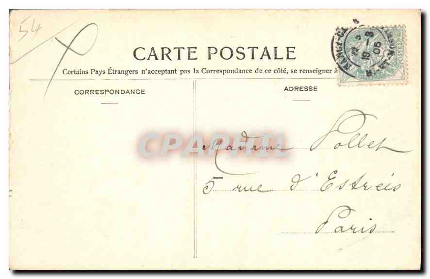 CPA NANCY Rue Saint Jean La Plus animee de nancy — Rückseite