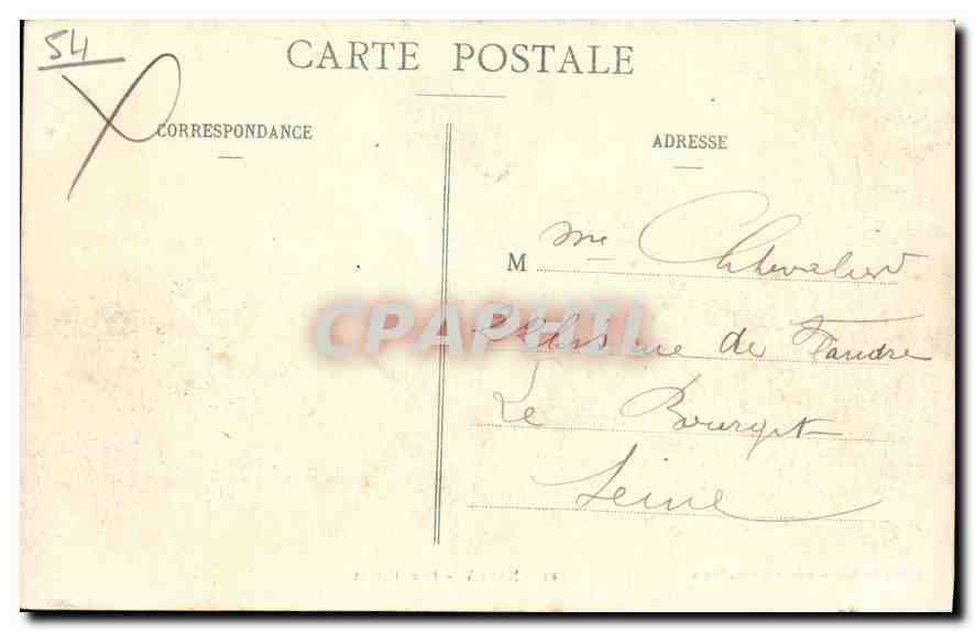 CPA NANCY Place Carnot Militaria — Rückseite