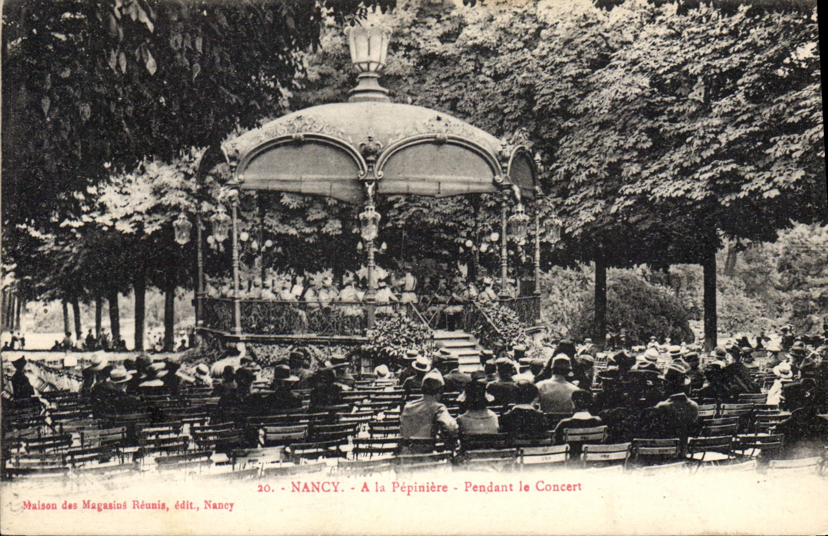 Nancy — At La Pépinière — During the Concert — Maison des Magasins Réunis, publisher Nancy