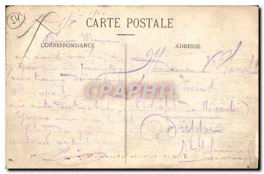 CPA NANCY A la Pepianiere La Kiosque de la Musique — Verso